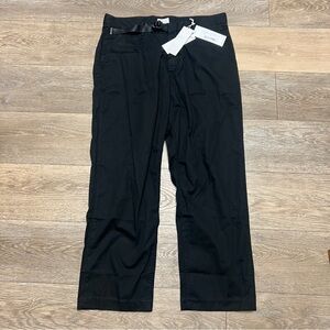 New Saturdays NYC Pants 36 Mens Bedford Black Pleat Trousers NWT 36x29